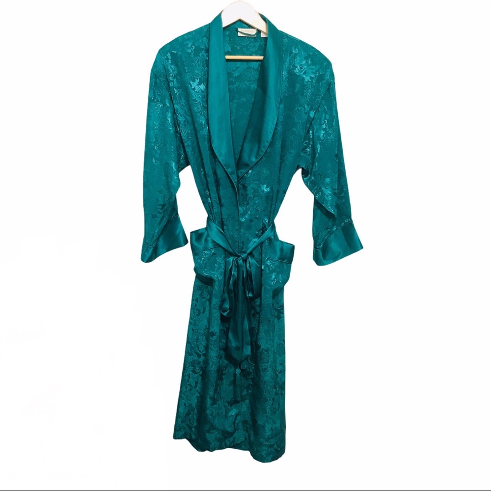 Victoria's Secret Gold Label Vintage Emerald Robe